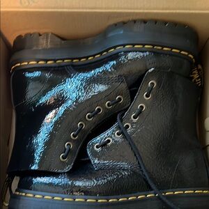 Dr. Martens Black Patent Leather Boots